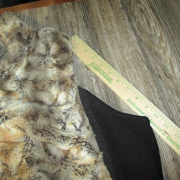SAMOON by Gerry Weber sz 50 US size 20 faux fur vest jacket Goblincore Forest - Picture 12 of 13